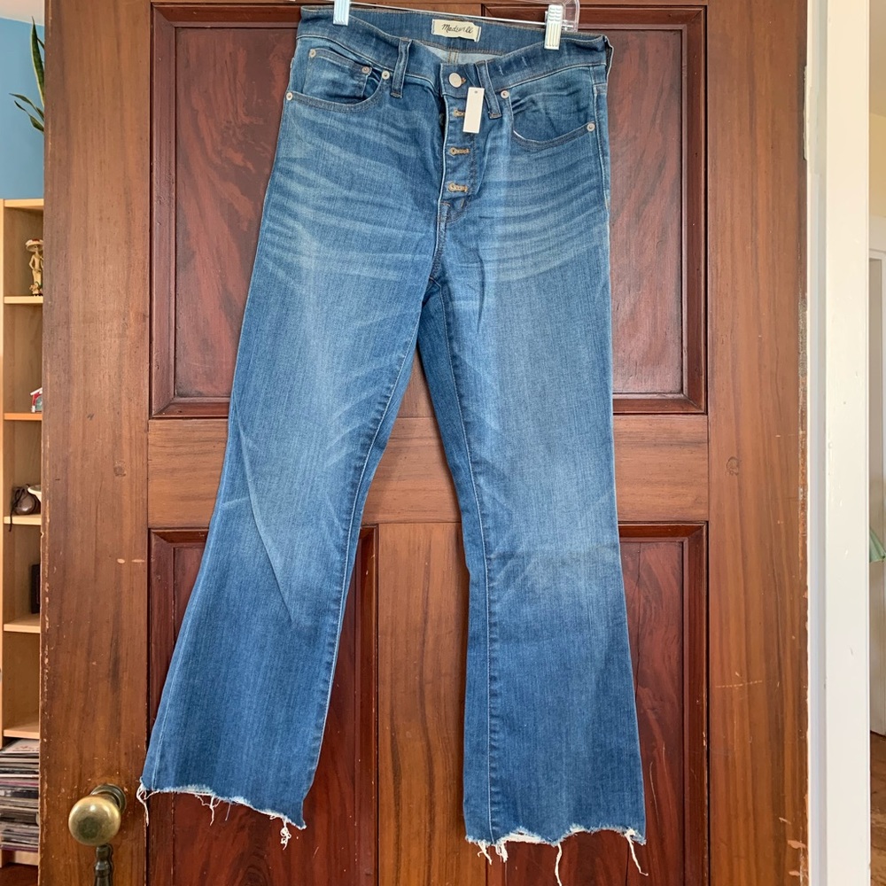 Madewell Cali Demi-Boot Jeans: Chewed Hem Edition